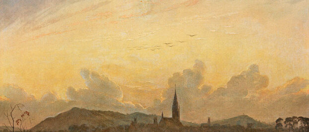 neubrandenburg im morgennebel